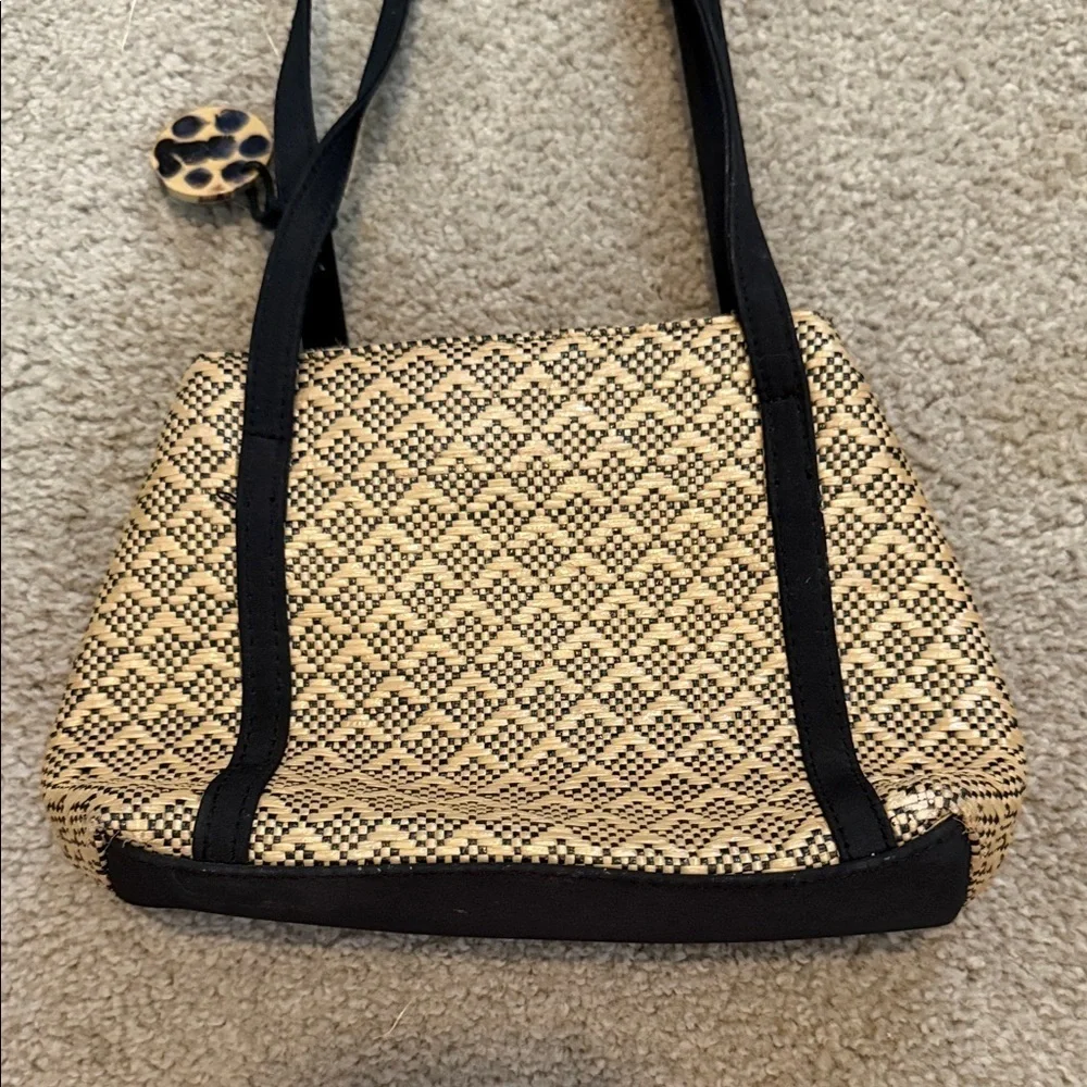 Marlo Vintage Black and Tan Crossbody Bag